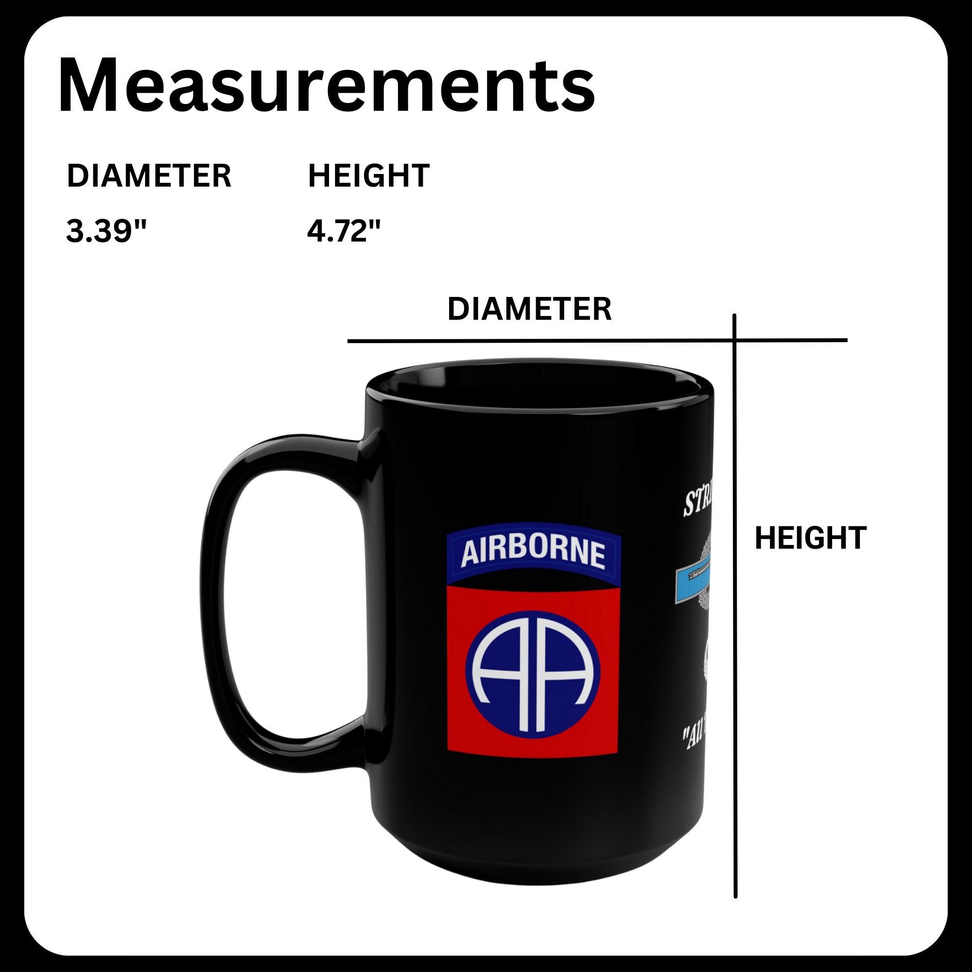 82nd Airborne Mug, 504th PIR, 82nd Airborne Cup, 82nd Airborne Patch, 82nd  Airborne Division, 82nd Airborne Div, 82nd Airborne Paratrooper - Etsy