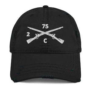 C Co. 2-75th Ranger Regiment Hat, Rangers Lead the way, Army Ranger Hat, Army Airborne Ranger Hat, Embroidered Infantry Hat, Veteran Hat