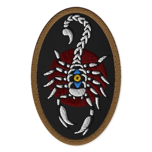 Traditional Scorpion Tattoo Embroidered patches
