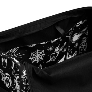 tattoo flash Duffle bag, old school tattoo duffle, tattoo duffle