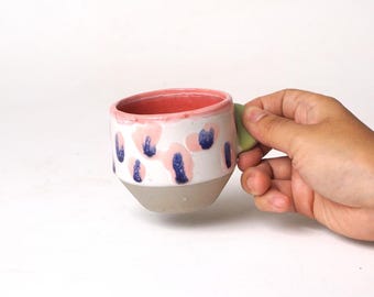Cuppang Teacup | Handmade Ceramic Cup | Tea & Coffee Lover Gift | Artistic Pastel Pottery Mug | Unique Stoneware 150ml