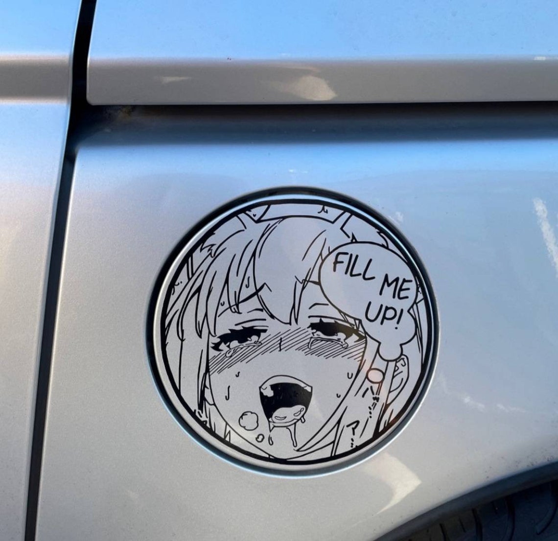 Fill me up anime girl decal Etsy