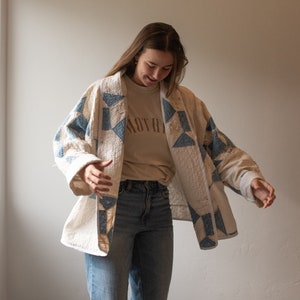 AANGEPASTE quiltjas: stuur je eigen quilt om te worden verwerkt tot een gedenkwaardige aandenken, kies uit 5 stijlen