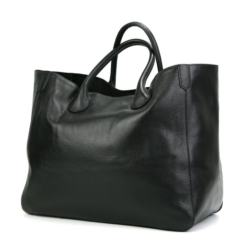 Cowhide Leather Bag Oversize Leather Bag Women Handbag - Etsy