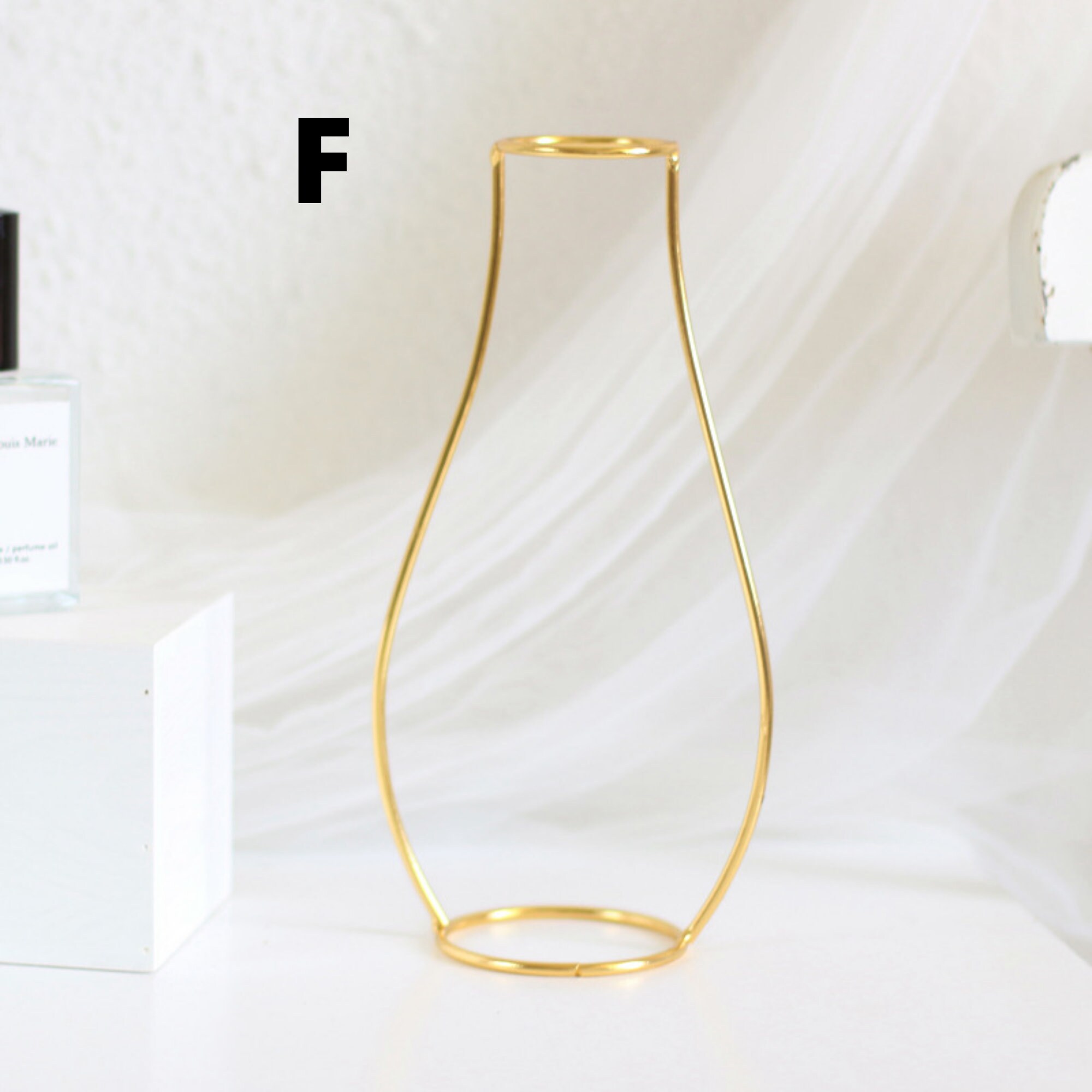 Geometric Metal Frame Vase Geometric Wire Vase Metal Vase Etsy