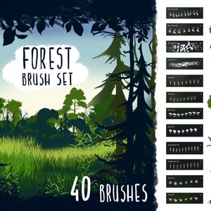 Forest Brush Set for Procreate