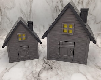 Casa embrujada impresa en 3D: contenedor para decoración de Halloween