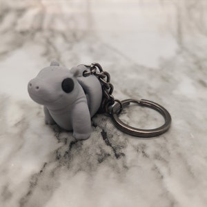 Baby Hippo Keychain