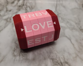 LOVE EDITION Resettable Cryptex | Puzzle Box | Lock Box