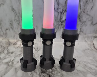 3D Printed Mini Lightsaber | Working LED Light | Brick Inspired | Fun Collectible Gift