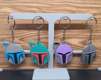 Mandalorian Helmet Keychains - Star Wars