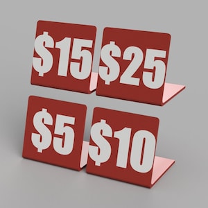 Tabletop Price Tags