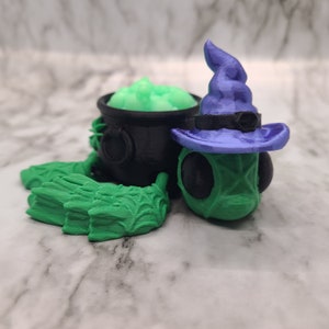 Articulated Turtle | Witchy Turtle with Cauldron Shell | CinderWing3D | Articulated Fidget Toy