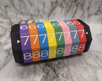 Caja de seguridad/rompecabezas/caja de candado reiniciable RAINBOW