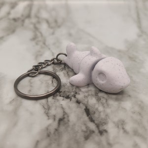 Baby Shark Keychain For Kids - Backpack Charm, Purse Charm, Luggage Tag, Tote Bag Accessory