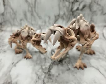 Esqueleto flexible Diente de sable / Fósil flexible