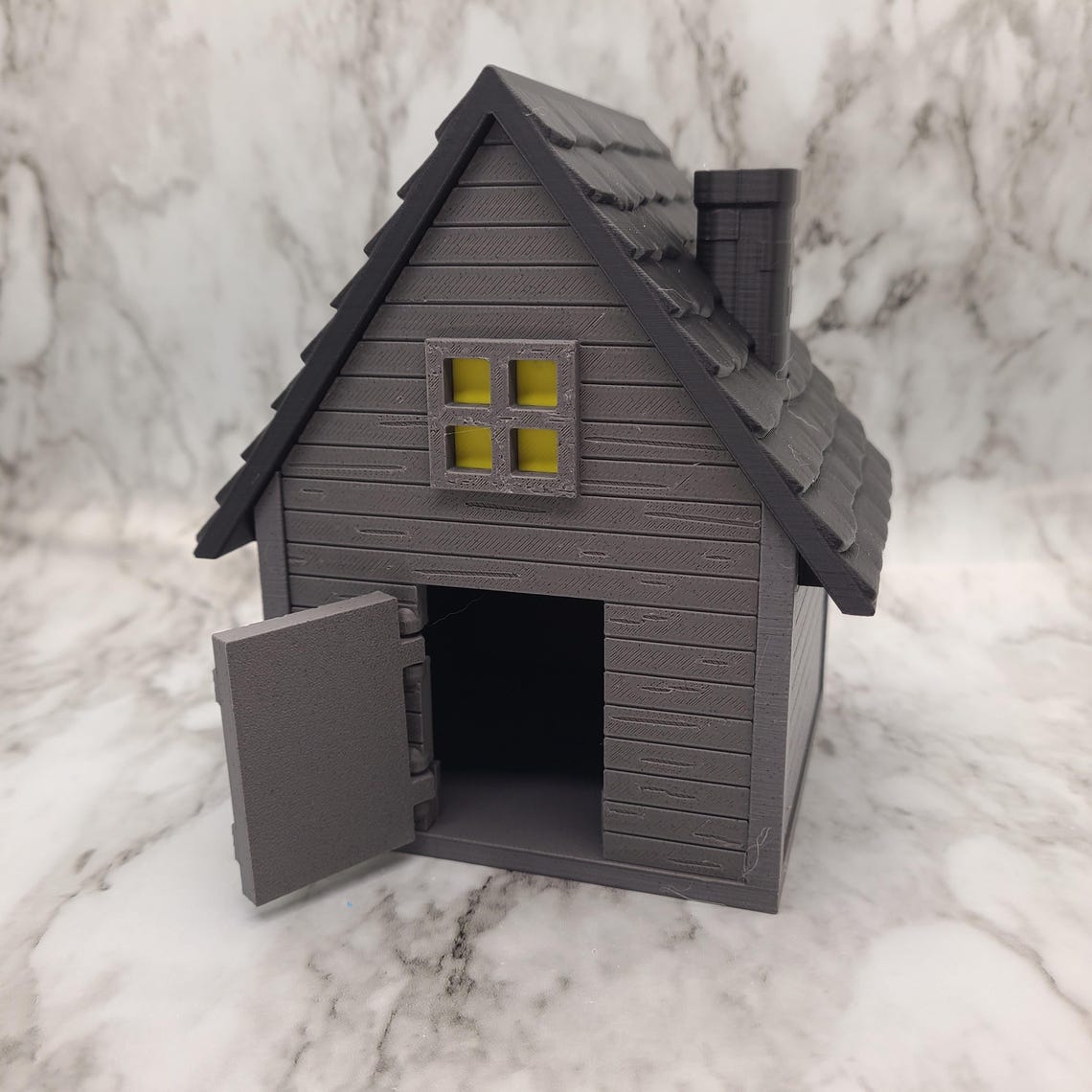 3D Printed Haunted House – Halloween Decor Storage Container - Etsy
