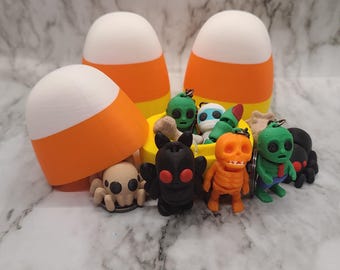 Llaveros flexibles de maíz dulce de Halloween (paquete de 2)