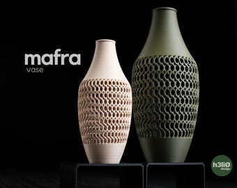Jarrón Mafra / Maceta impresa en 3D para plantas de interior / Decoración minimalista para el hogar / H3lio