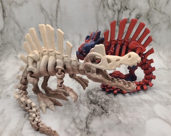 Flexi Fidget Skeleton Spinosaurus| 3D Fossil | Flexi Factory Triceratops