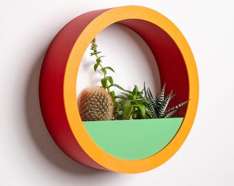 Maceta circular de pared / Maceta impresa en 3D para plantas de interior / Decoración minimalista para el hogar / Lofted Goods