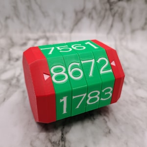 CHRISTMAS EDITION Resettable Cryptex | Puzzle Box | Lock Box