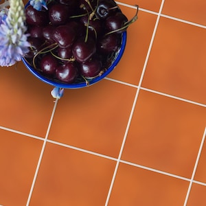 Mandarin Orange Peel and Stick Tile Stickers: Kitchen & Bath