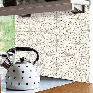 Classic Floral Peel and Stick Tile Stickers | Bathroom & Kitchen Backsplash | Floral Wall Decals | FREE SHIPPING!