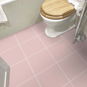 Peel and Stick Light Pearl pink Tile Stickers | Kitchen Bathroom Wall Tile Vinyl | Floor Tile Stickers | FREE SHIPPING!!!