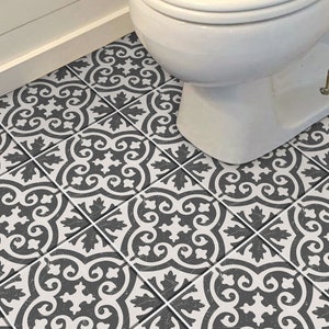 Old Classic Peel and Stick Tile Sticker, Antiskid Bathroom & Floor Tile Vinyl, DIY Craft Decals ...