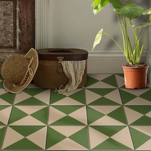 Peel and Stick Olive & khaki Tile Stickers | Kitchen Bathroom Decal, Wall Stair Decal | Removable | FREE SHIPPING!!!