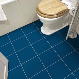 Blue Suede Tile Stickers: Removable Kitchen & Bathroom Decals