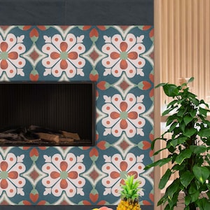 Oude handgemaakte peel-and-stick vloertegelstickers |  Muur-, keuken-, badkamer-, tegelstickers |  Tegelstickers backsplash |  GRATIS VERZENDING!