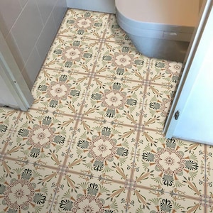 Egypt Tile Vinyl Decals: Peel & Stick Backsplash, Antiskid Floor Stickers