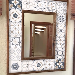 Elegant Arabic Tile Stickers: Peel and Stick Backsplash Decal