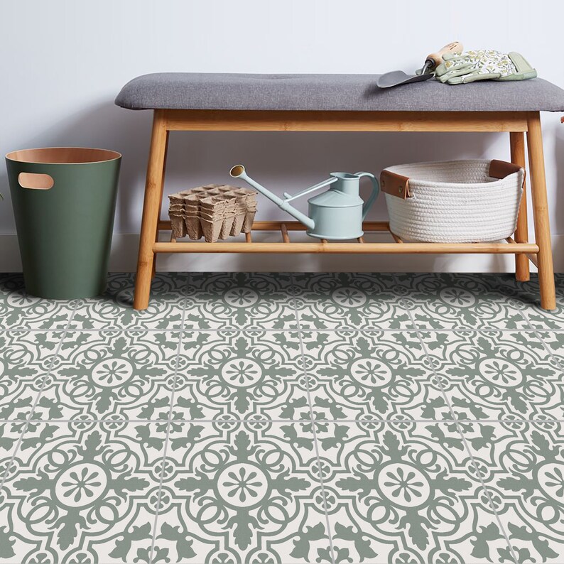 Amalfi Coast Green Peel and Stick Tiles Self Adhesive Floor Etsy