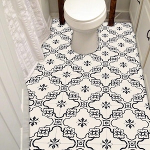 Retro Floral Backsplash Tile Stickers | Peel and Stick Kitchen Bathroom & Wall Tile Decals | Antiskid Floor Tile Stickers |  FREE SHIPPING