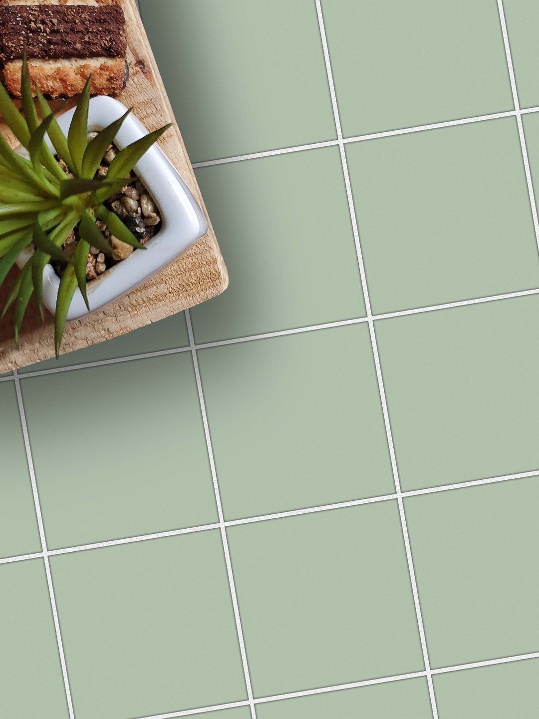 Peel and Stick Teresa's Green Floor Tile Stickers | Kitchen, Wall ...