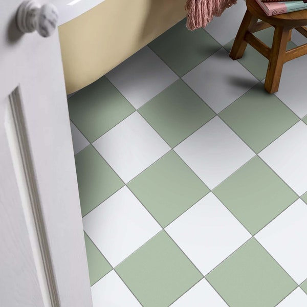 Peel and Stick Floor Tile Bathroom - Etsy