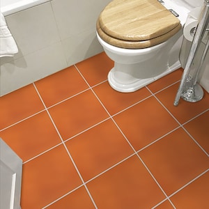 Mandarian Orange Peel and Stick Tile Stickers | Kitchen Bathroom Wall Hand Crafted Floor Decal | Removable Stickers | FREE SHIPPING !!!