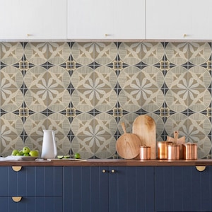 Brown Charcoal Backsplash Tiles | Kitchen, Bathroom, Floor Wall Peel and Stick Tile Decals | Antiskid for Floors | Removable