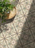 Vintage Egypt Floor Tile Stickers: Peel and Stick Tile Vinyl Decals Backsplash for Kitchen, Bathroom & Walls
