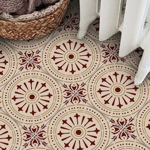 Italian Chiave Peel and Stick Tile Sticker, Antiskid Bathroom & Floor Tile Vinyl, DIY Craft Decals, Kitchen Wall Backsplash Tile Stickers
