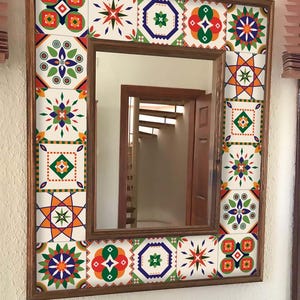 Colorful Santorin Tile Stickers: Peel and Stick Backsplash Decals