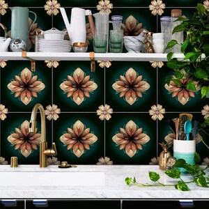 Hand Crafted Kitchen Wall Tile Decals | Floor Tile Stickers | Peel and Stick Kitchen, Bathroom Tile Decals | FREE SHIPPING!