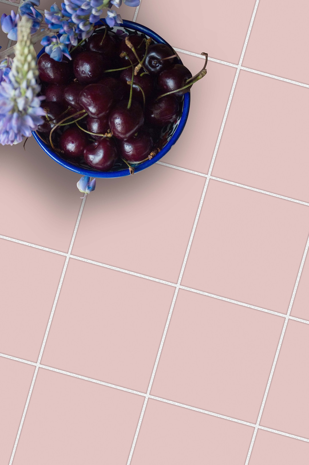 Pearl Pink Peel and Stick Floor Tile Stickers | Kitchen Bathroom Decal ...