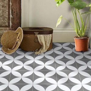 Neo Flora tegelsticker |  Peel-and-Stick keuken, badkamer, muur achterwand tegel vinylstickers | Antislipstickers voor vloertegels