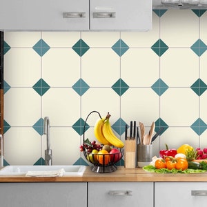Geometric Backsplash Tile Stickers | Floor Tile Stickers | Peel and Stick Kitchen, Wall Floor Tile Tile Decals | FREE SHIPPING!