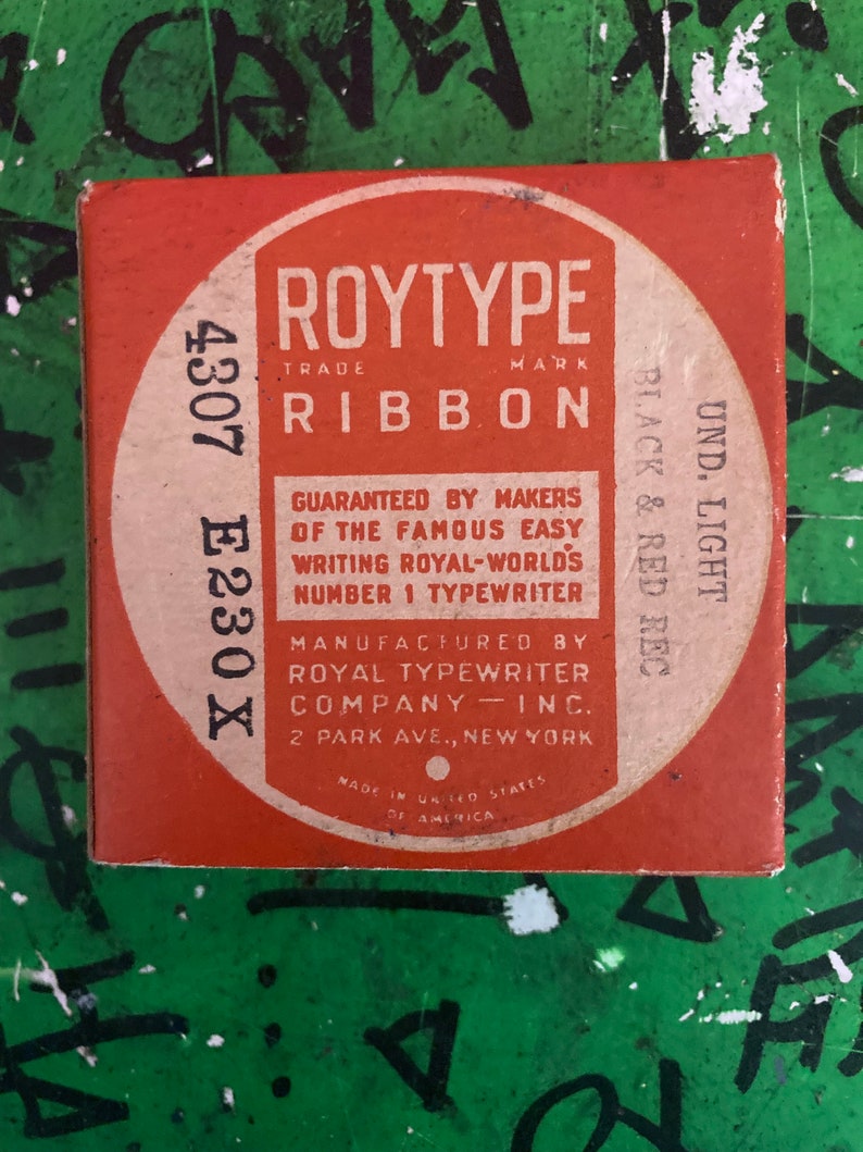 NOS Mayfair Brand Vintage Typewriter Ribbon in Original Packaging X