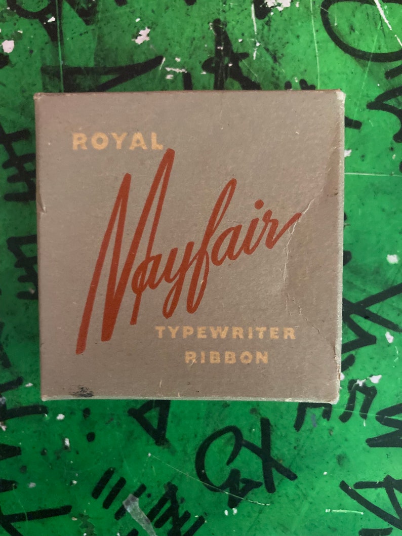 NOS Mayfair Brand Vintage Typewriter Ribbon in Original Packaging X